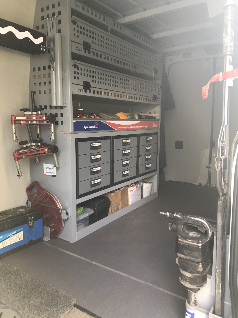 Tyrewatch new vehicle with onboard tyre telematics