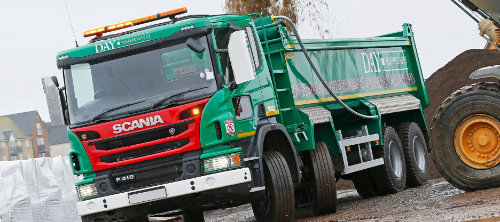 Day Aggregates truck fitted with TyreWatch
