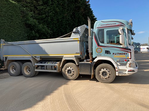 PJ Thory truck fitted with Tyrewatch TPMS
