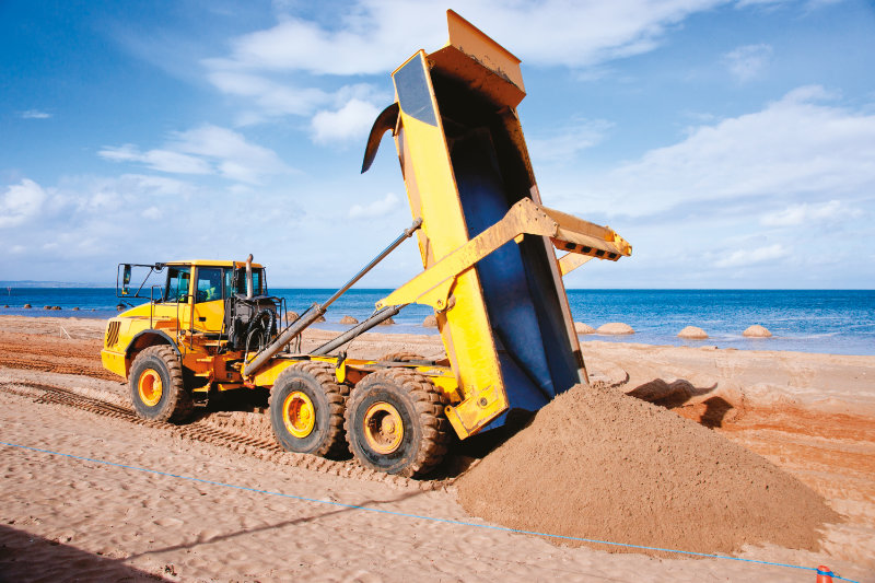Digger fitted with TyreWatch PlantSmart