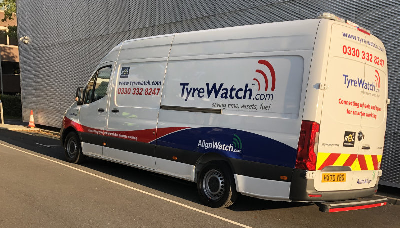 Tyrewatch new vehicle with onboard tyre telematics