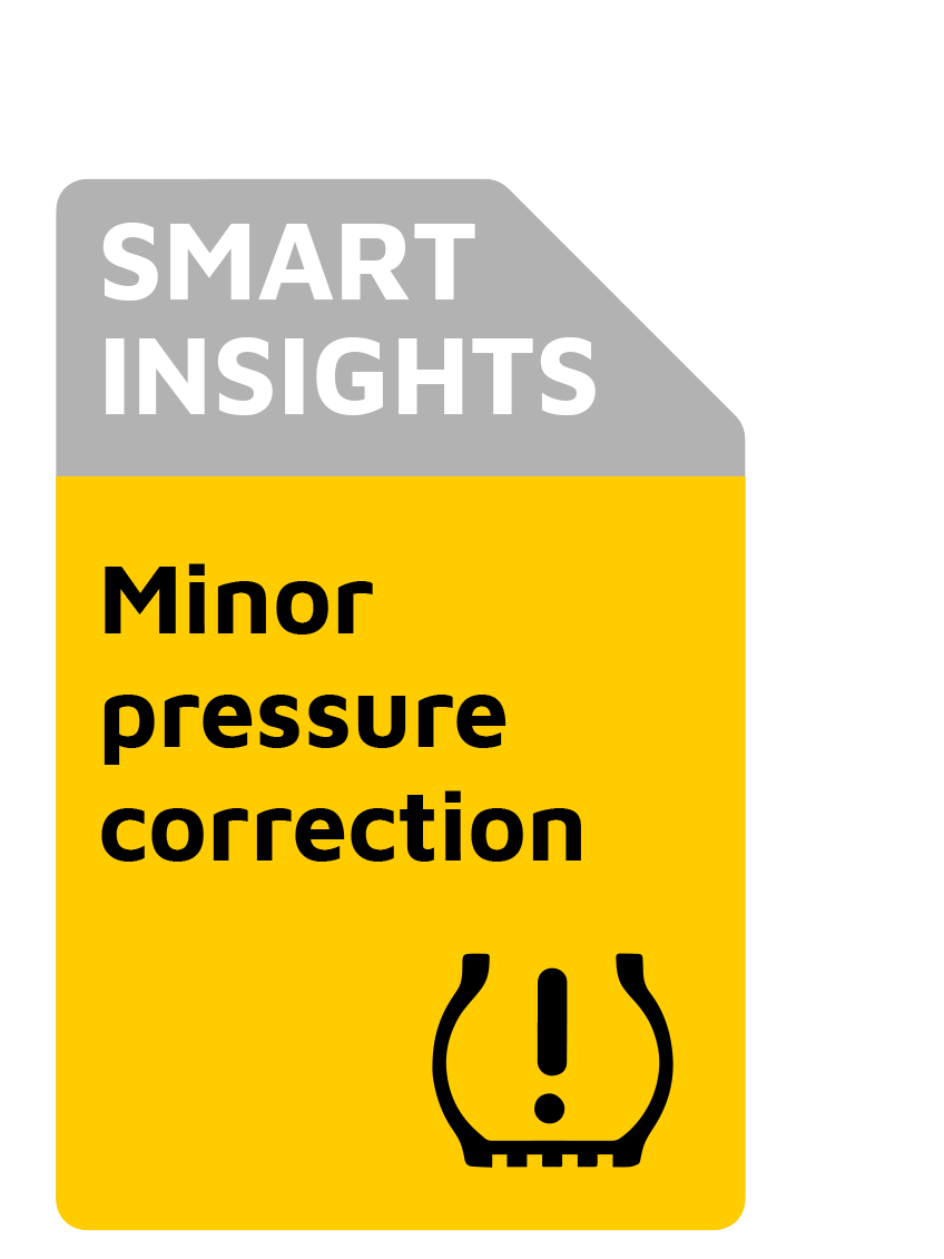 TyreWatch Yellow tyre maintenance alert